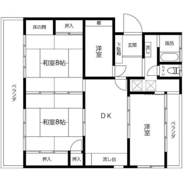 物件画像 北九州市門司区 東新町２丁目 (門司駅) 2階 4DK