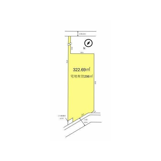 約97坪の敷地です