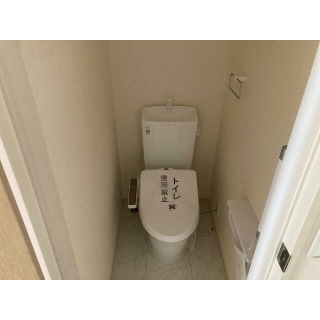 ここが毎日の健康チェックスペースになります（トイレ）（1号棟）