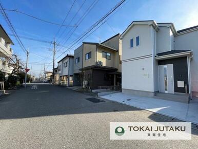 北側約6.6M幅員の公道。車の出し入れもスムーズに行えますね＾＾