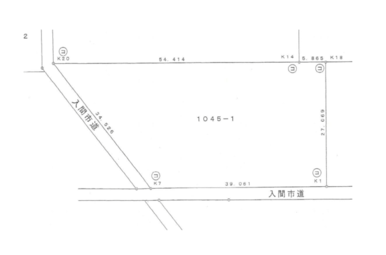 こちらは、土地の区画図になります。