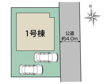 熊本市東区水源2丁目1棟 区画図