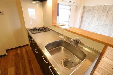 2口コンロ付きシステムキッチン(参考写真)