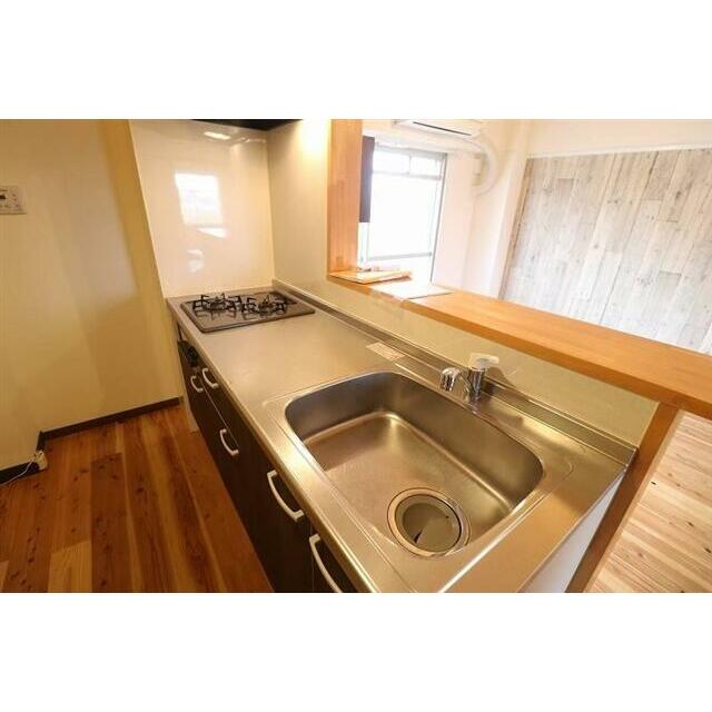 2口コンロ付きシステムキッチン(参考写真)