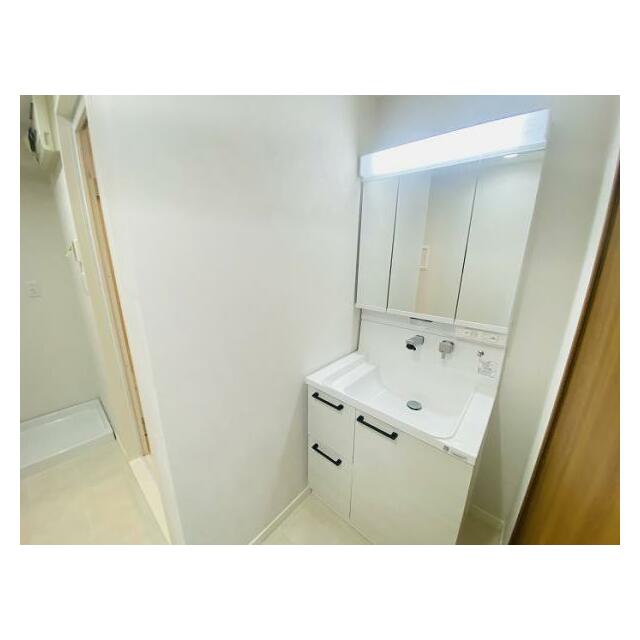 新品交換済み洗面台