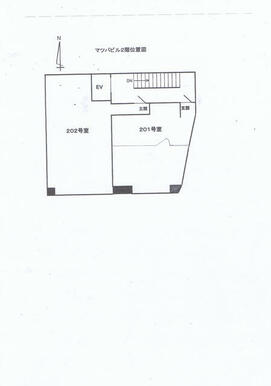 ２階部屋の位置図