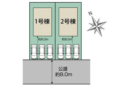 千歳市富丘2丁目2棟 区画図
