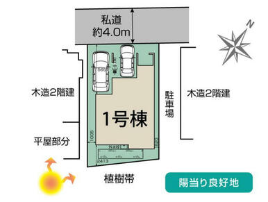 さいたま市見沼区上山口新田1棟 区画図