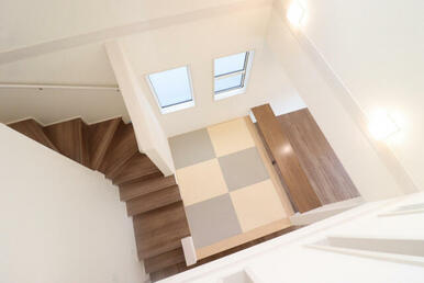 【(1)号棟 マルチスキップ吹き抜け】