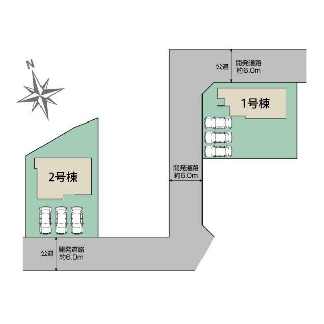 甲斐市下今井2期2棟 区画図