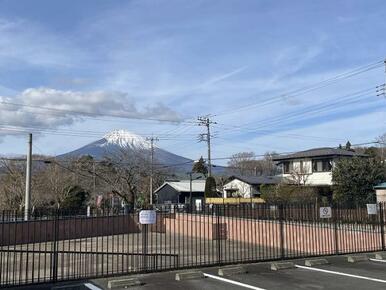 公園から綺麗な富士山がを眺められます