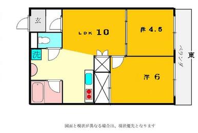 全室洋間、２ＤＫ振分です