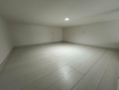 ロフトはしっかりした作りで、とても広いので収納スペースとしても有効活用できます（※写真は102号室の