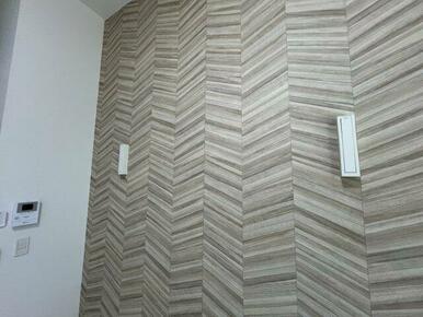 アクセントクロスがおしゃれ（※写真は102号室のもの）