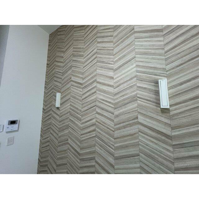 アクセントクロスがおしゃれ（※写真は102号室のもの）