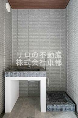 ペットの足も洗えます♪