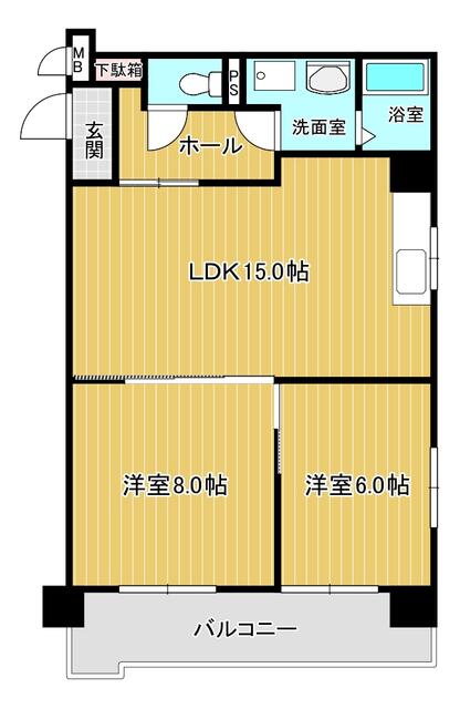 物件画像 福岡市博多区 須崎町 (中洲川端駅) 3階 2LDK
