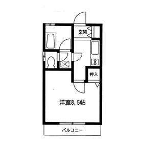 洋室８．５帖　開放感のあるお部屋です