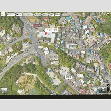 アミティ衣笠駐車場位置