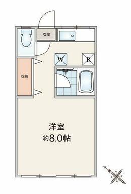 キッチンと洋室がはなれていて落ち着ける間取り