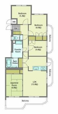 家族みんながゆったりと過ごせる4LDKの間取りです。