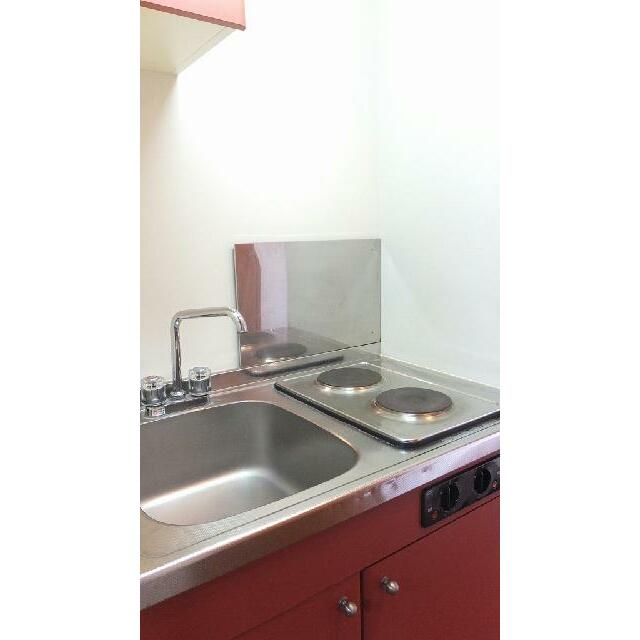 2口の電気コンロ