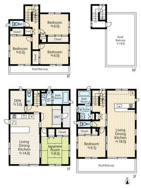 ミサワホームの注文住宅！建物総面積で１６９．７５㎡（登記簿）！平成１４年築本格派２世帯住宅