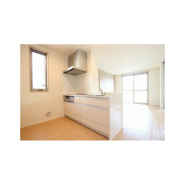 リビングを見渡せるカウンタータイプのキッチンです。