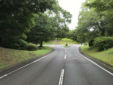 帰りは、突き当たりを左折して県道へ出ます