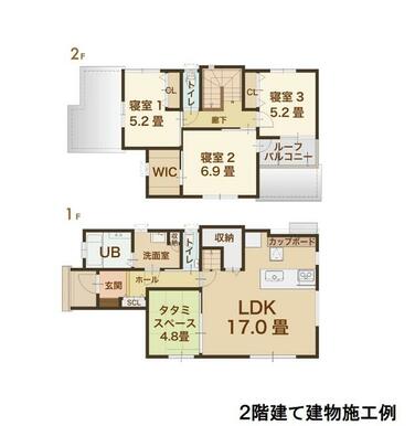 ２階建て建物施工例