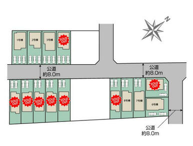 札幌市白石区北郷1条2丁目14棟 区画図