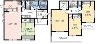 ４号棟　２４３０万円　土地６７．４９坪　建物３５．５６坪