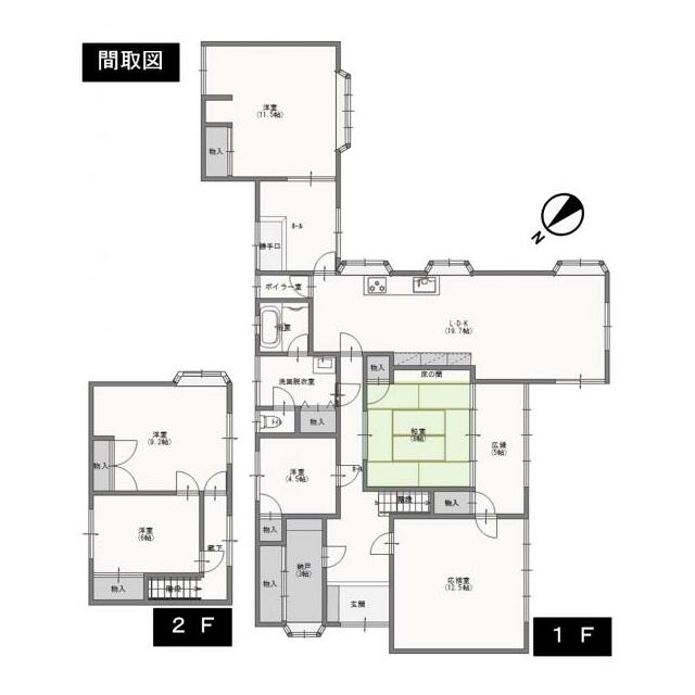 5LDK＋S（納戸）の住まいです。