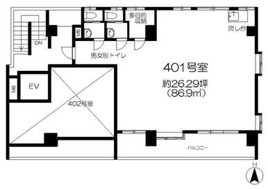 約８６．９㎡（約２６．２９坪）のテナント　学習塾や事務所などにおすすめです