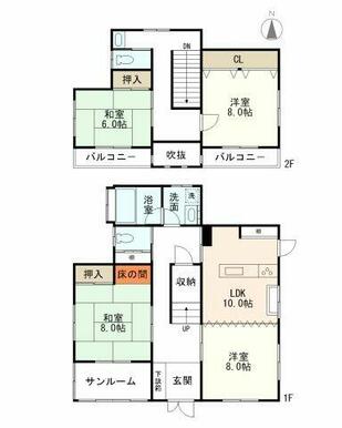 土地面積168.09m2、建物面積115.31m2