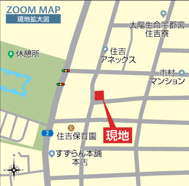 現地案内図・拡大図