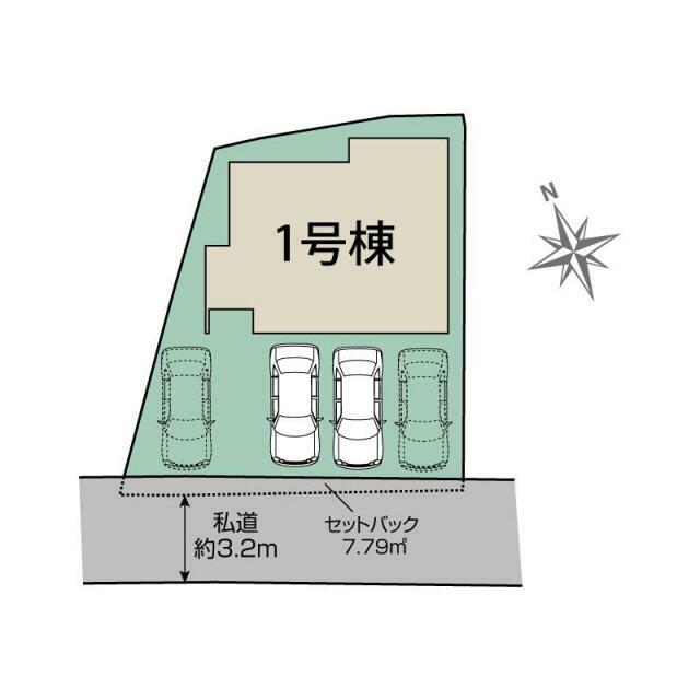 熊本市南区近見1丁目1棟 区画図