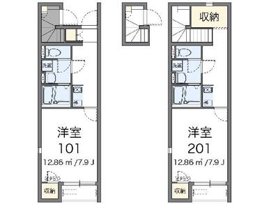 代表的な間取のため実際の間取とは異なる場合があります
