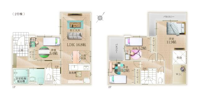物件画像 福岡市東区 若宮４丁目 (千早駅) 2階建 4LDK