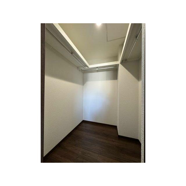 奥行きのあるウォークインクローゼットつき。