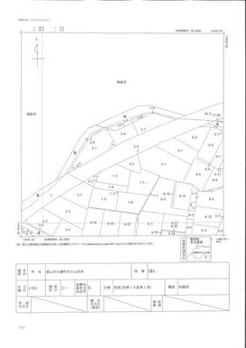 物件公図。２筆あります。