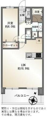 １ＬＤＫ、専有面積５５．５６ｍ２、バルコニー面積１０．５３ｍ２。ＳＩＣ・大型ＣＬ有、収納豊富！