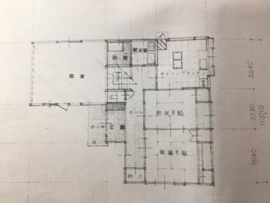 １階間取り図（現況を優先致します。）