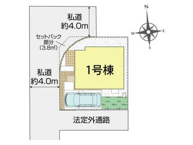 世田谷区千歳台二丁目1棟 区画図