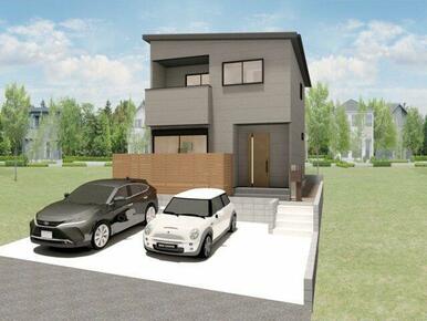 ◆建物プラン例（1号地）建物価格2280万円、建物面積96.46㎡◆駐車スペース2台あります