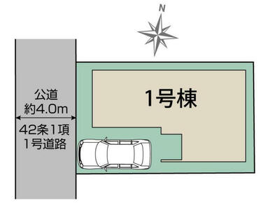 鶴ヶ島市鶴ヶ丘1棟 区画図