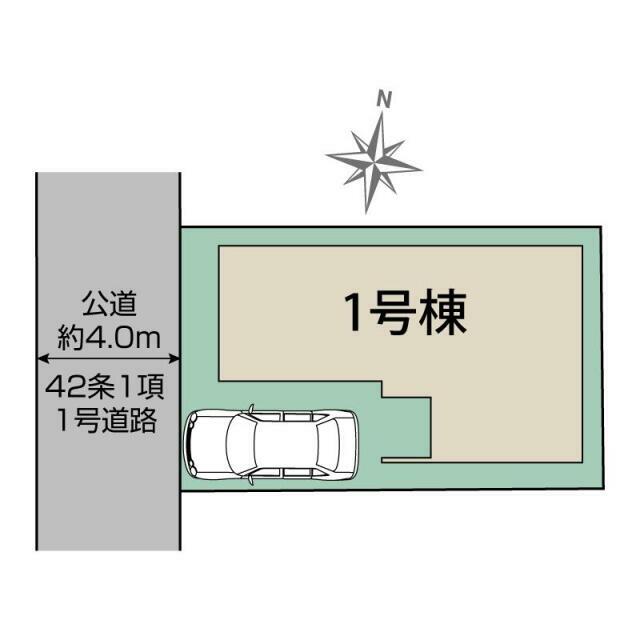 鶴ヶ島市鶴ヶ丘1棟 区画図