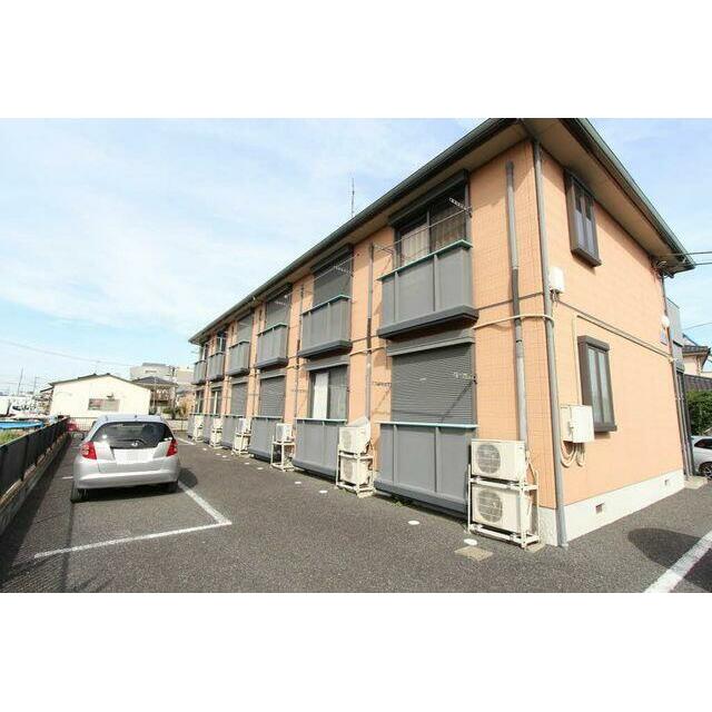 積水ハウス施工、軽量鉄骨造２階建賃貸住宅「シャーメゾン」です。