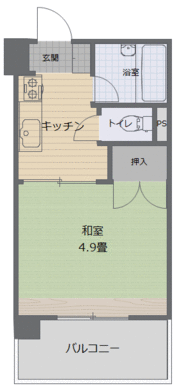 １ＤＫ　パターン３　和室