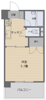 １ＤＫ　パターン４　洋室